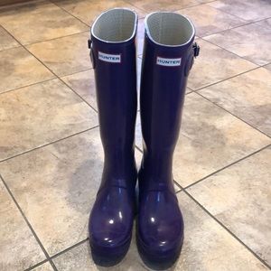 Tall “Acid Purple” Hunter Rain Boots